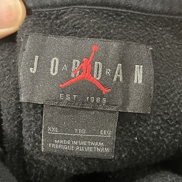 Jordan Hoodie Pullover Sweatshirt Unisex 2X Large Black Pink‎ Stars Logo Y2K - Picture 2 of 9